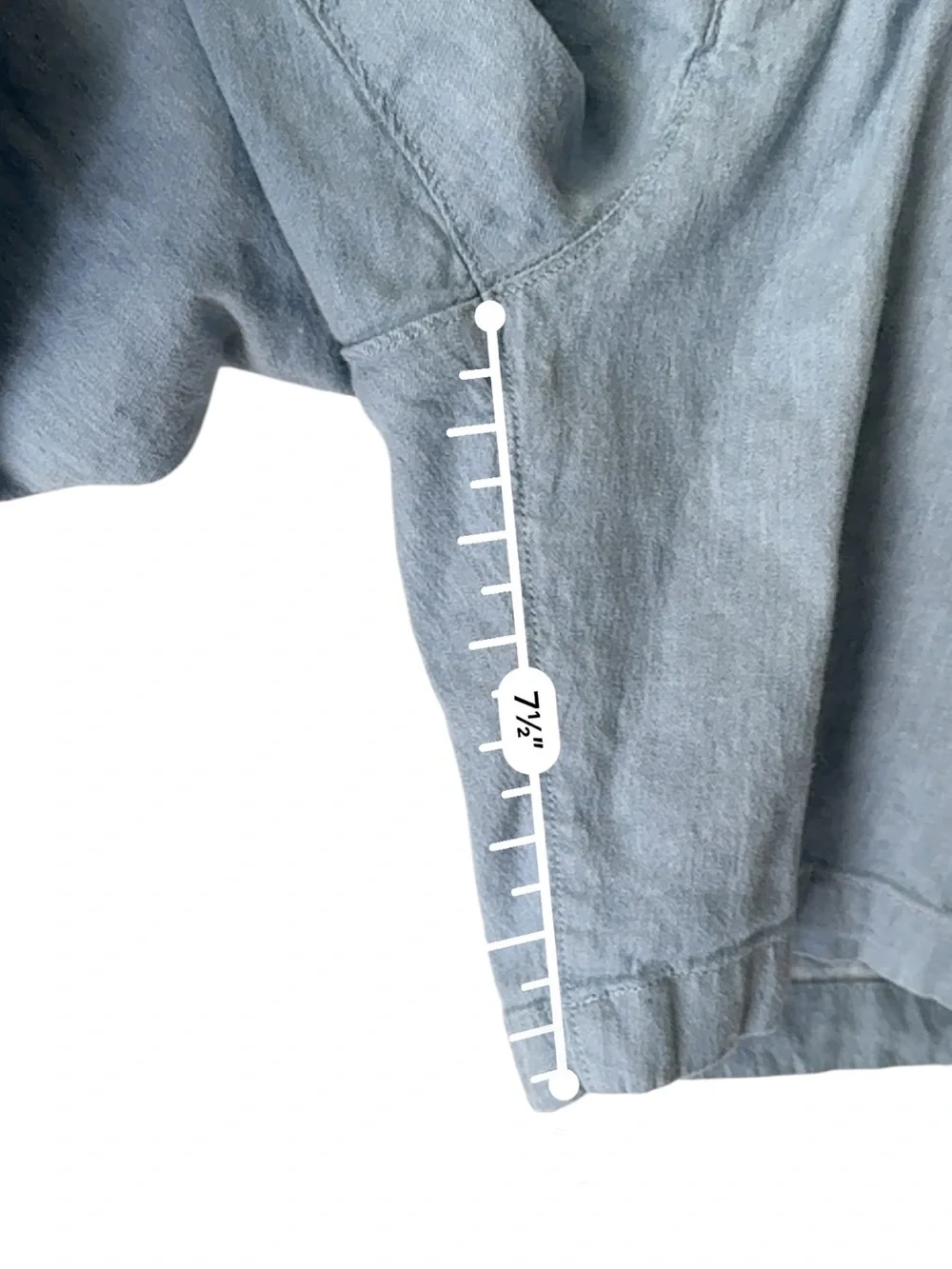 Faherty Mens Light Blue Flat Front Linen Blend Shorts Size 38